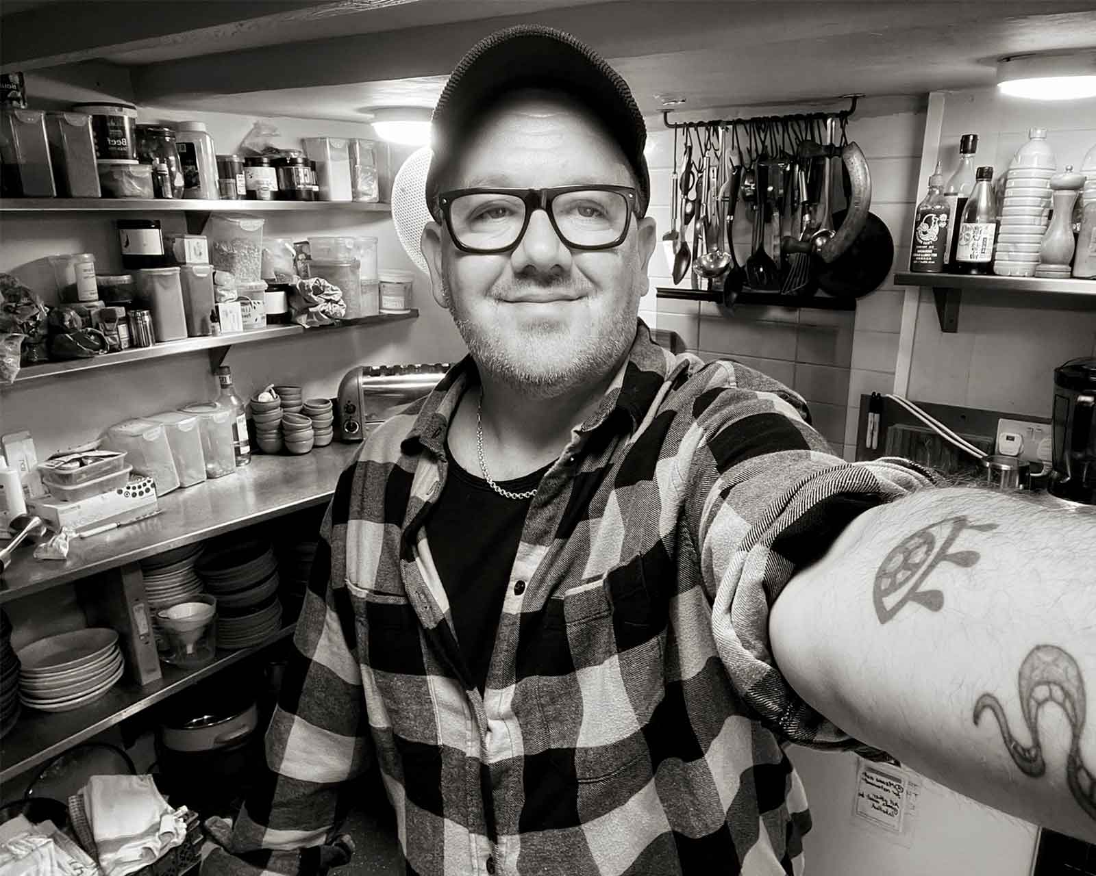 Matt Watson, chef and owner of Matt's Kitchen in his domestic kitchen